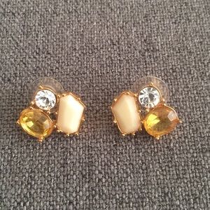 kate spade Jewelry - Kate Spade yellow and cream rhinestone earrings kate spade Jewelry - Kate Spade yellow and cream rhinestone earrings